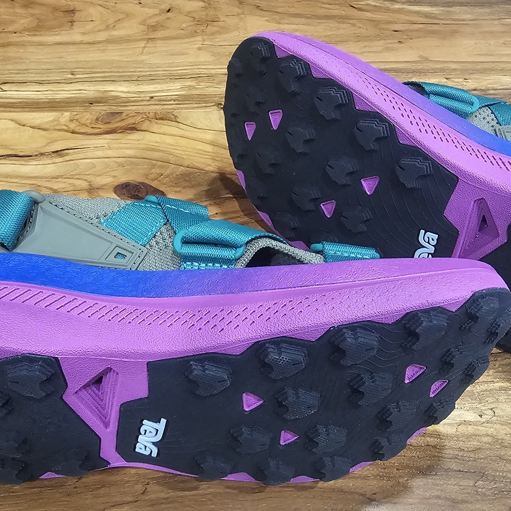 Teva Multicolor Platform Sport Sandals - Teal, Olive, Purple, Pink - Picture 4 of 8